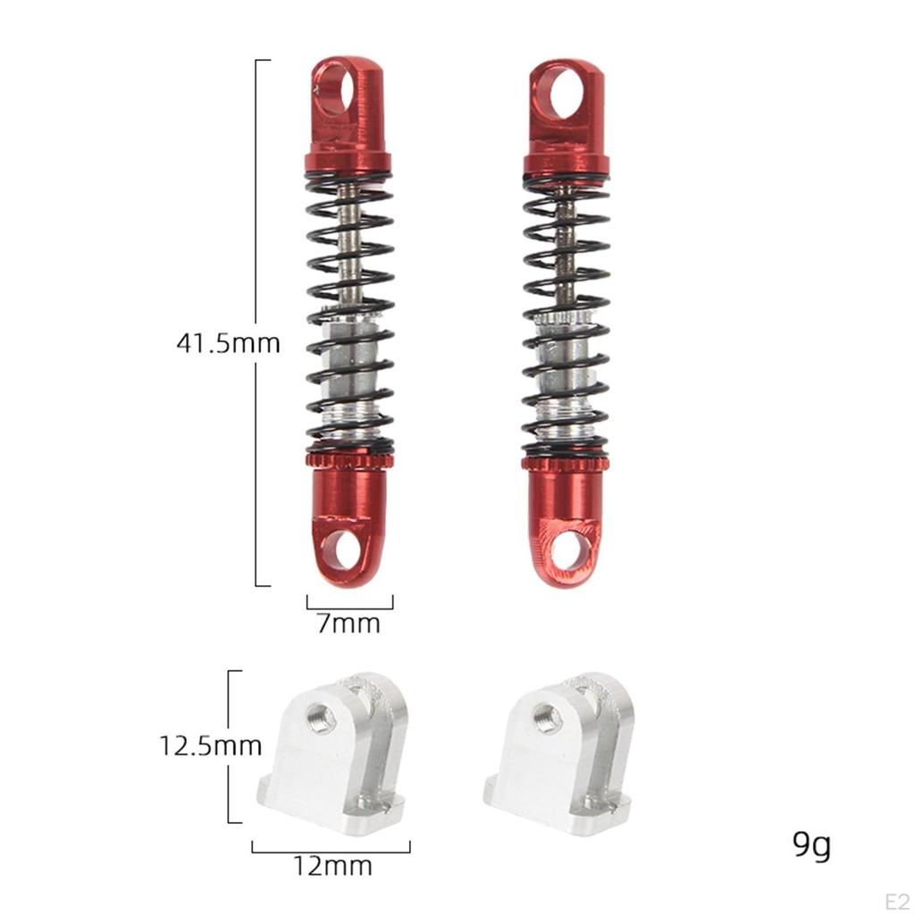 2PCS Alloy Aluminum Shock Absorber Replacement Upgrade Parts for RC Cars Accessories