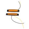 10PCS 6LEDs Side Marker Lights Amber Lighting DC12V IP68 Waterproof Multiple Purpose for Trucks