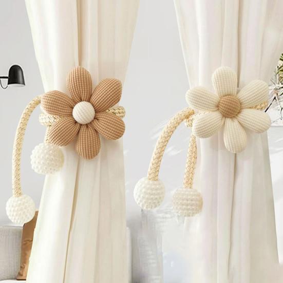Flower Curtain Tieback Boho Stylish Decorative Curtain Flower Curtain Holdback Holder for Living