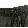 Lace-up Elastic Waist Rhombic Crimped Cotton Pants Women's Autumn and Winter Literature and Art Large Size Loose Windproof Warm Wide-leg Pants