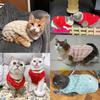 Cute Warm Cat Clothes Autumn Winter Fleece Sweater For Small Cats Dog Apparel Kitten Puppy Pullover Pet Sphynx Christmas Costume