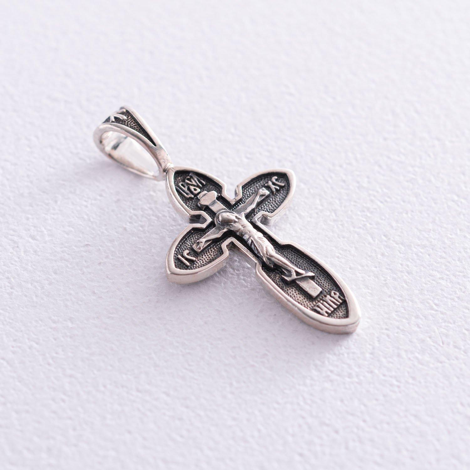 

Срібний хрест Розп яття. Врятуй та збережи Oniks срібний