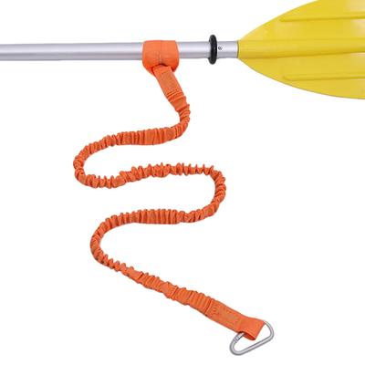 Longe élastique pour pagaie de kayak réglable avec crochet de sécurité Cordelette spiralée pour canne à pêche Corde d'attache Gardien élastique pour planche de surf