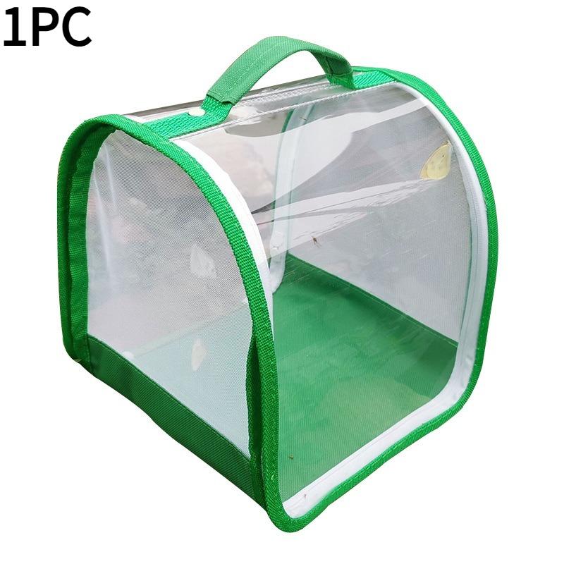 1PC Self-developed Self-made 360-degree Fully Transparent Observation Insect Cage Portable Folding Explosive Butterfly Cage Feeding Insect Cage