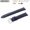 Watch Genuine Leather with Care Instructions [Seiko] Band, 22mm, Strap, Men's, (Navy)