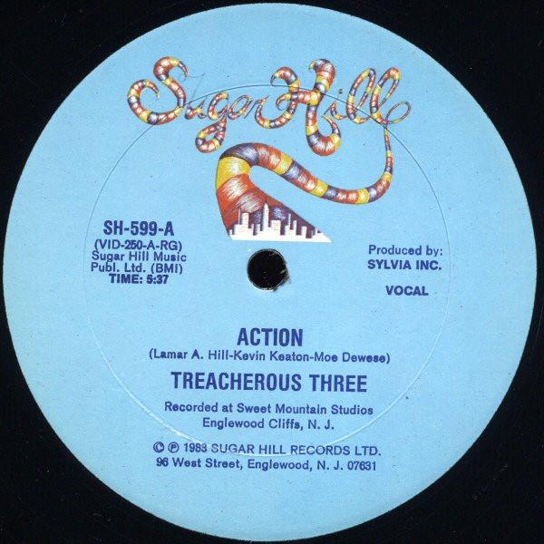 

12inch Record TREACHEROUS THREE - Action SH599 Sugar Hill Reco 1983 US Rap & Hip-Hop/R&B Used