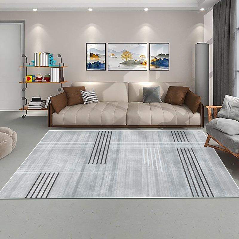 Modern Simple Design Printing Carpet for Bedroom Living Room Decor Home Hotel Entrance Doormats Kitchen Lounge Washable Area Rug