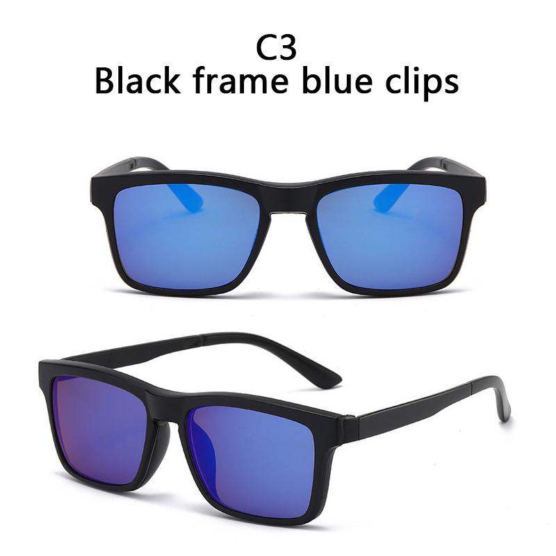 Magnetic Clip On Sunglasses Men Women 2 In 1 TR90 Optical Prescription Eyewear Frames Eyeglasses