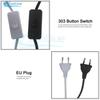 110V 220V 1.8M US/EU Plug Power Cord With ON/OFF Switch E27 Bulb Lamp Holder Textile Cable Cord for Hanging Light Cord Kit