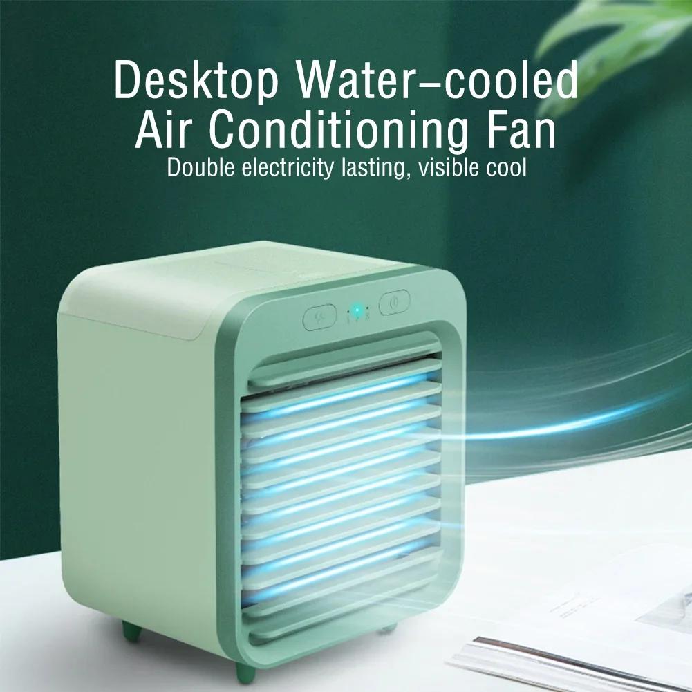 Air Conditioner Portable Fan Desktop USB Chargeable Mini 3 Gear Mute Air Cooler Desktop Electric Fan for Home Office 2025 New
