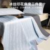 Minimally Washable Machine Washable Ice Silk Bed Mat Three Piece Cooling Mat Set