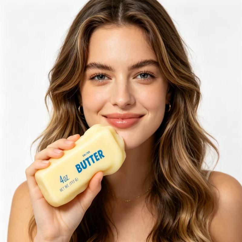Bai Fen Bai Toys Toys Butter Stick Squishy Fidget Elastic Cheese Stick Funny Squeeze Prank Toy Stress Anxiety Relief Game