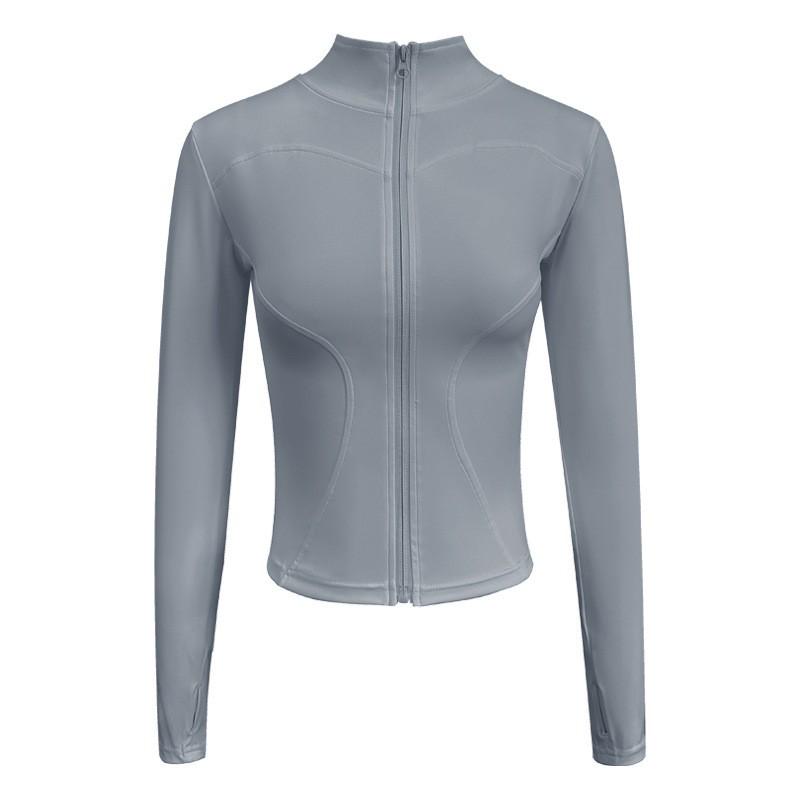 Lulu Women's Slimming Long-Sleeve Stand Collar Cardigan for Yoga, Running, Training & Fitness