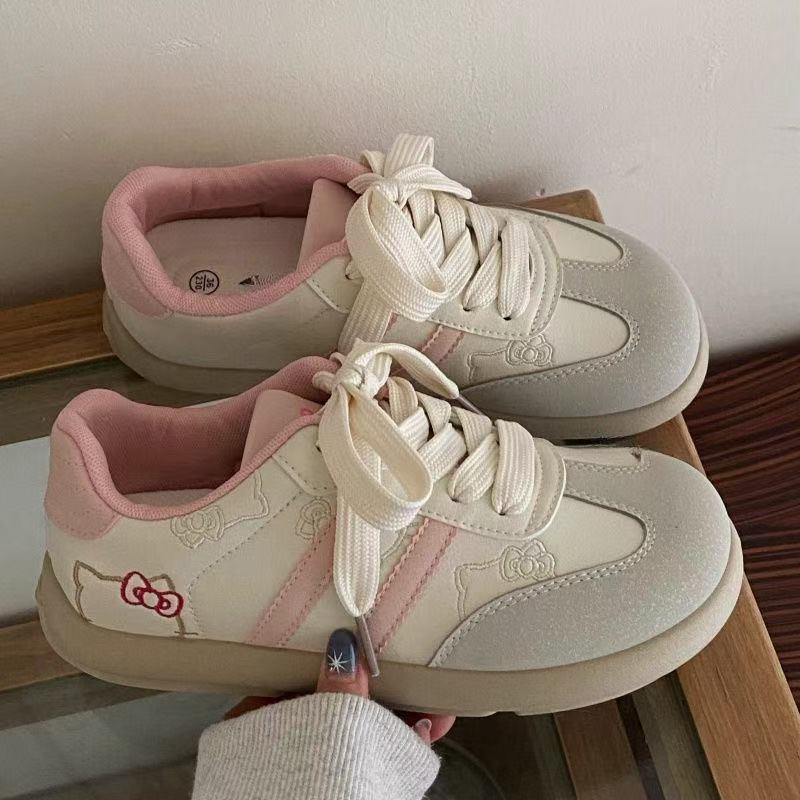 Itty Cat Retro Female Niche Design Versatile Casual Lightweight Sports Mango Headboard Shoes