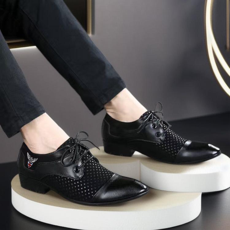 

Мужская обувь весна и осень новая деловая платья универсальная молодежная белая маленькая кожаная обувь корейская версия повседневная обувь для танцев 44