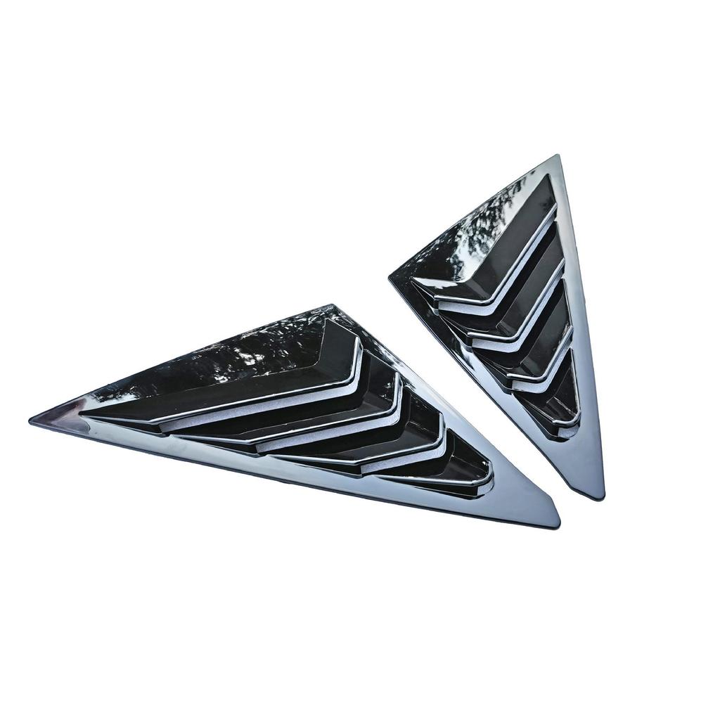 Compatible with 11th Gen Civic Hatchback: Louver Window Trim & Roof Wing Spoiler Kit