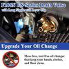 F106N FN-Series Quick Oil Drain Valve with Long Nipple, with Clip and Gasket, M14-1.5 Threads
