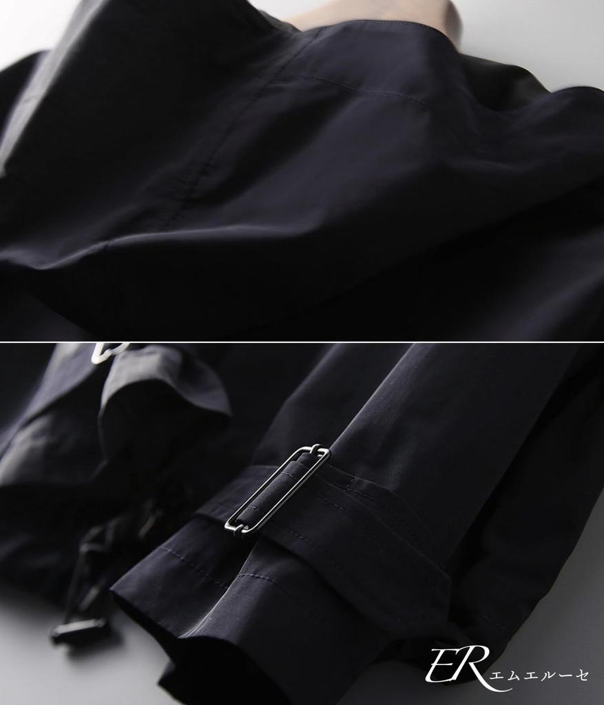 MRLuse Hooded Short Trench Coat with Double and Lightweight Windproof Trench Coat for Spring and Available In Oversized Lightweight and This and