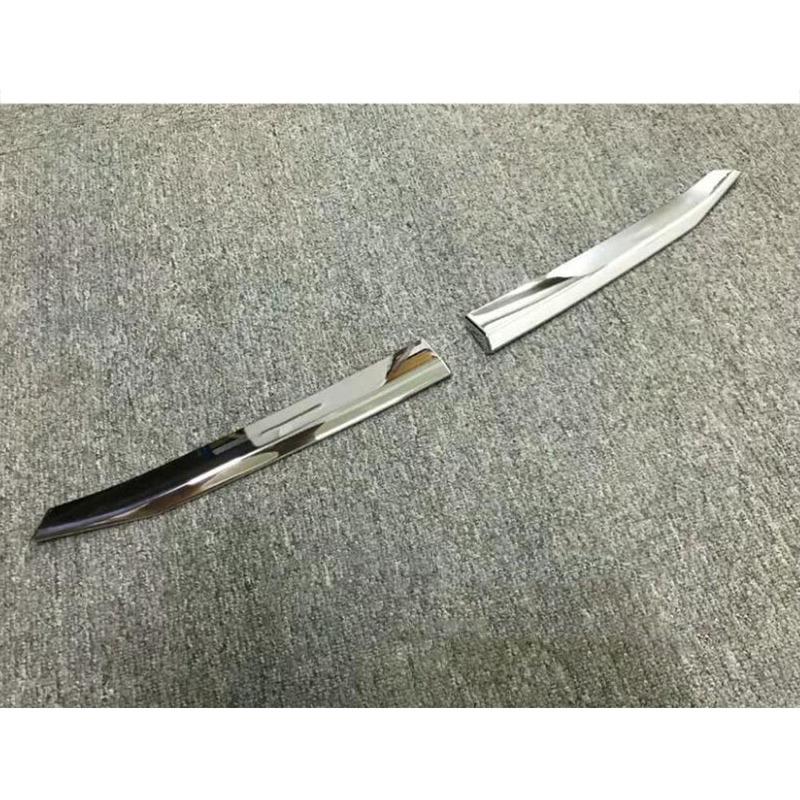 For SUBARU XV 2018     Styling Body Protect Detector ABS Chrome Trim Front Up Head Grid Grill Grille Panel 2pcs