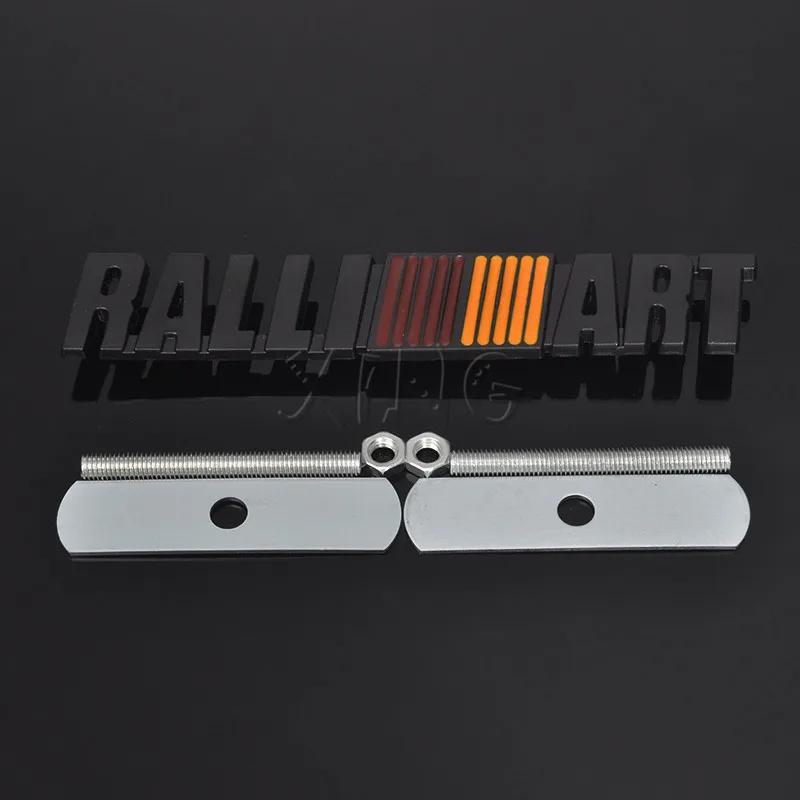 Car Grill Emblem Auto Front Grille Badge For Mitsubishi Ralliart Logo Lancer Asx Outlander Pajero Sport Car Styling Accessories QS1