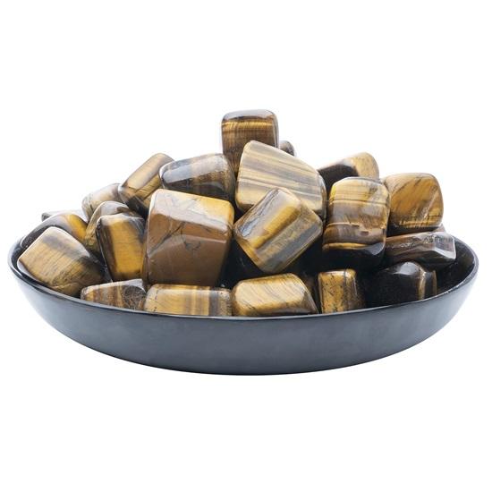 Set of 13 Tiger Eye Stones, Reiki Chakra, Vase Fillers Healing Decorative Pebbles,