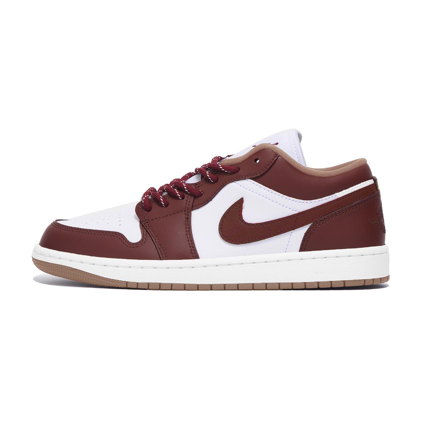 

Jordan Air Jordan 1 Low top Vintage Basketball Shoes Women s White Red DC0774-130(Team59-) 40
