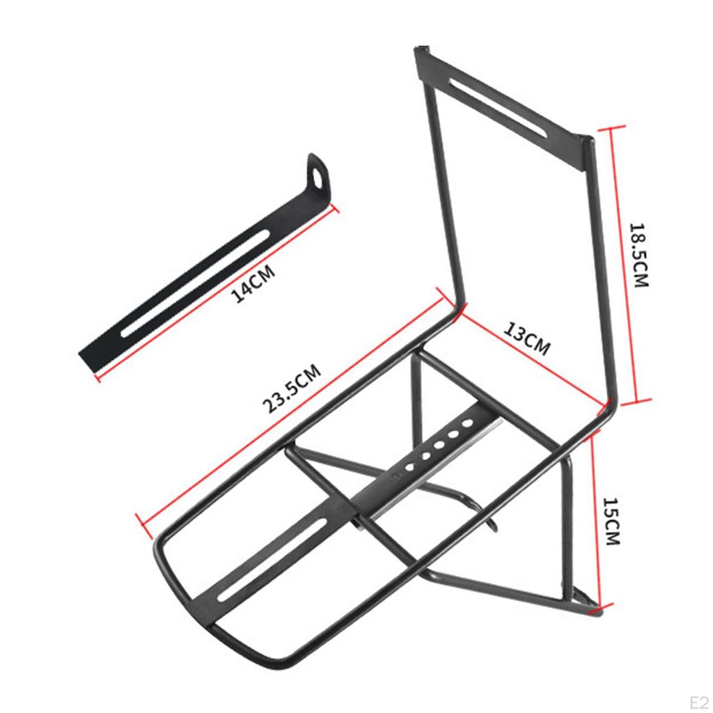 Cargo Rack, Front Fork Carrier, Luggage Shelf for Cycling