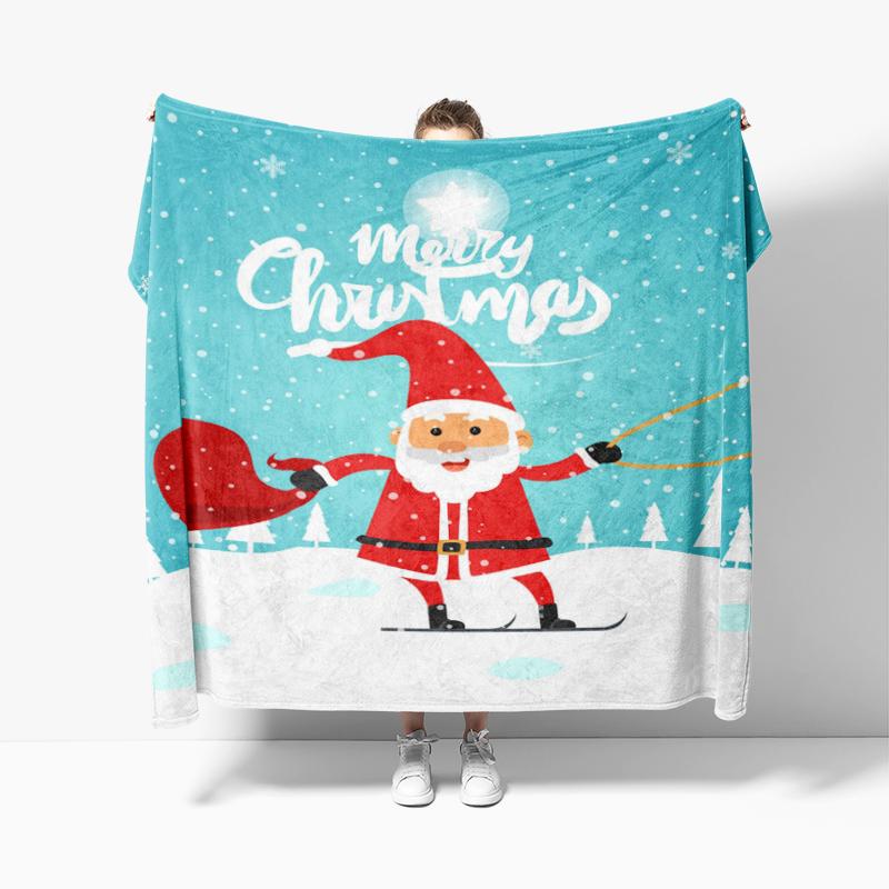 Wohndekoration Plüsch Überwurf Sofadecke Tagesdecke Bett flauschig weiche Decken Dekor Plaid Modern Halloween Frohe Weihnachten Winter