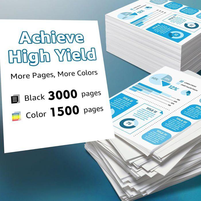 Cartouches d'encre - HOME FIT TRAINING - LC3219XL - Compatible Brother - 4 couleurs - 3000 pages noir