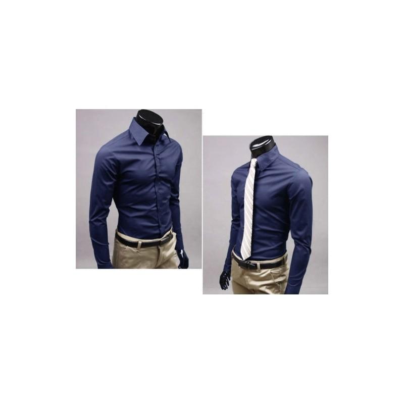 Classic Mens Dress Shirt With Wrinklefree Cotton Blend For Business And Casual Wear