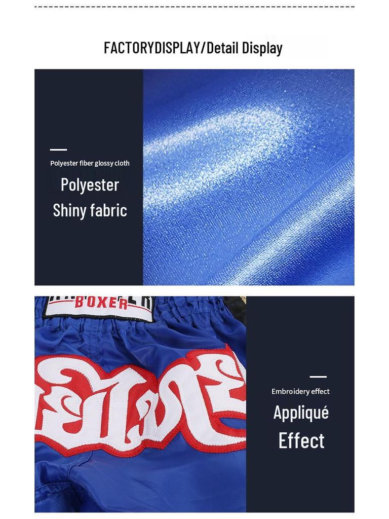 2022 Multi-Color Boxing & Muay Thai Training Shorts with Customizable Logo Elements