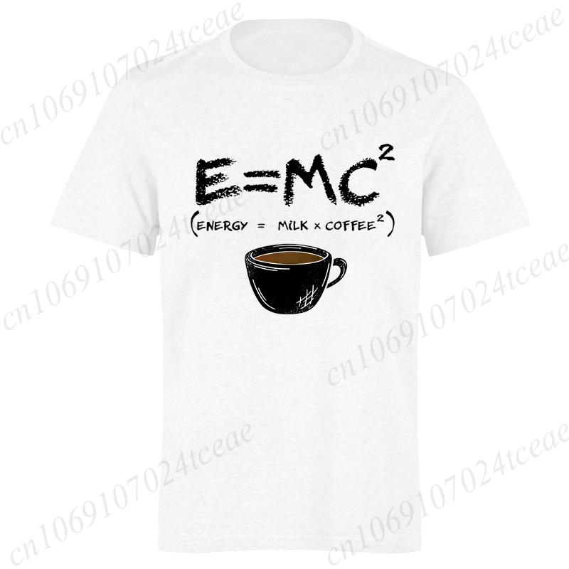 Formula Science Coffee E MC Equation Unisex T-Shirt, Energy Milk Coffee T-Shirts,Vintage T Shirts,short Sleeve Shirts for Men