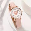 Cute Heart-shaped Dial Female Watch Student Wristwatch Simple Girl Girlfriend Gift
