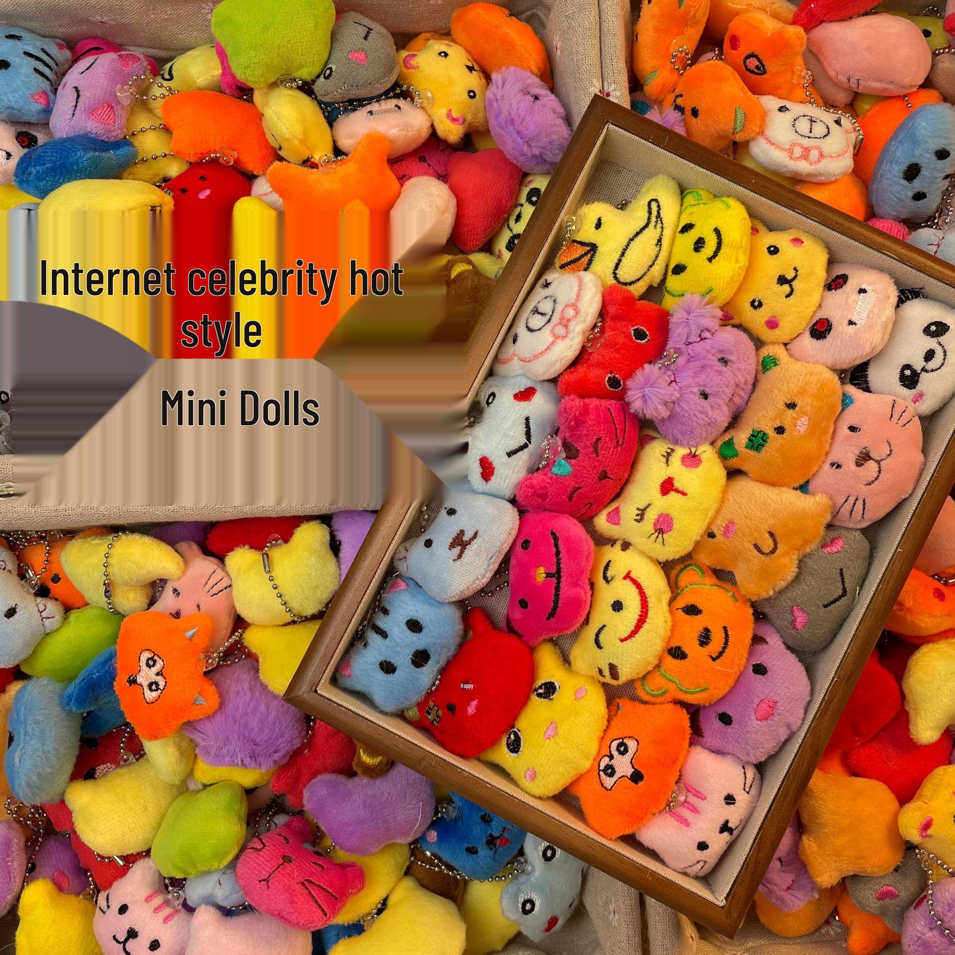 Cartoon Plush Doll Brooch Pendant - Perfect Gift for Students
