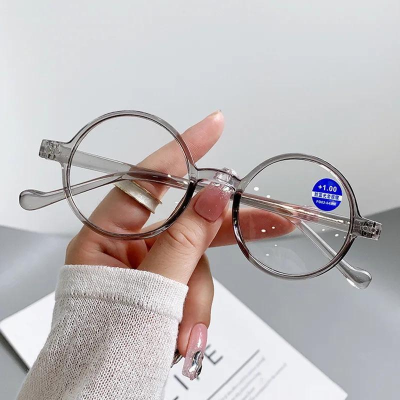 

Reading Presbyopic Glasses Round Optics Glasse Ultra Light Men Women Anti Rays Radiation Blocking Computer Vision Care Spectacle 1.5