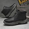 Winter new snow boots outdoor fashion leisure sports warm men's shoes winter wear-resistant cotton boots men