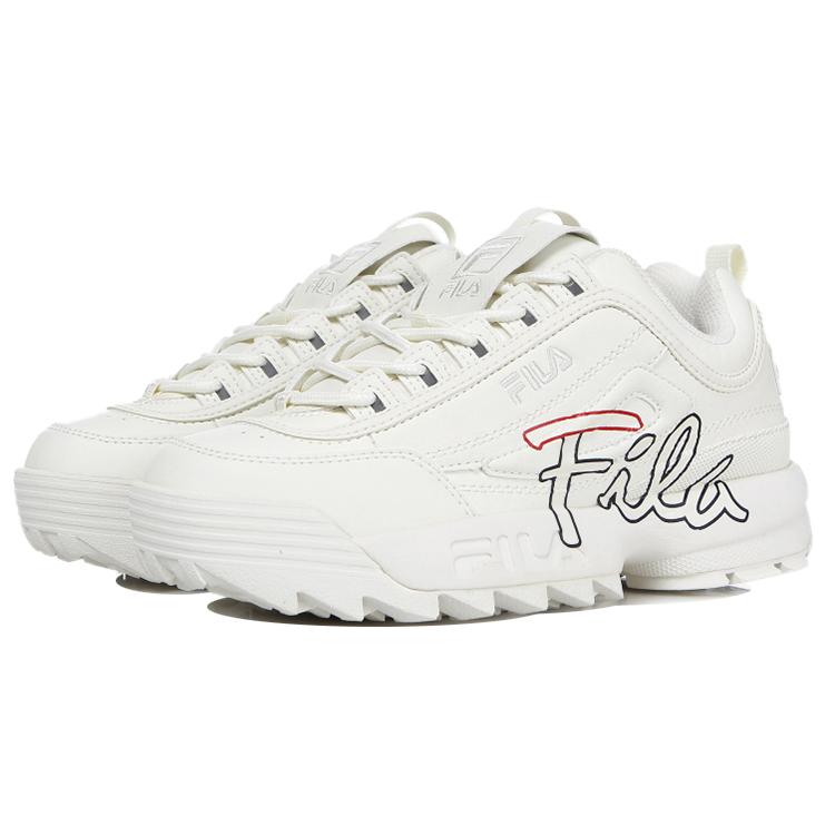 New FILA Disruptor 2 Low Top Clunky Shoes Cream 1FM00863_113