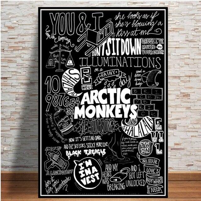 Arctic Monkeys Music Band Quote Canvas Painting Poster And Prints Wall Art Picture Cuadros For Room Home Decor