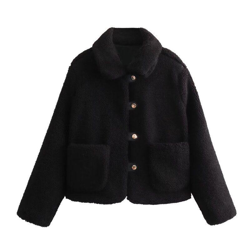 Fashion Style 2023 New Autumn and Winter Women's Clothing Slim Looking Easiest for Match Fleece Jacket Outwear 8741223 800