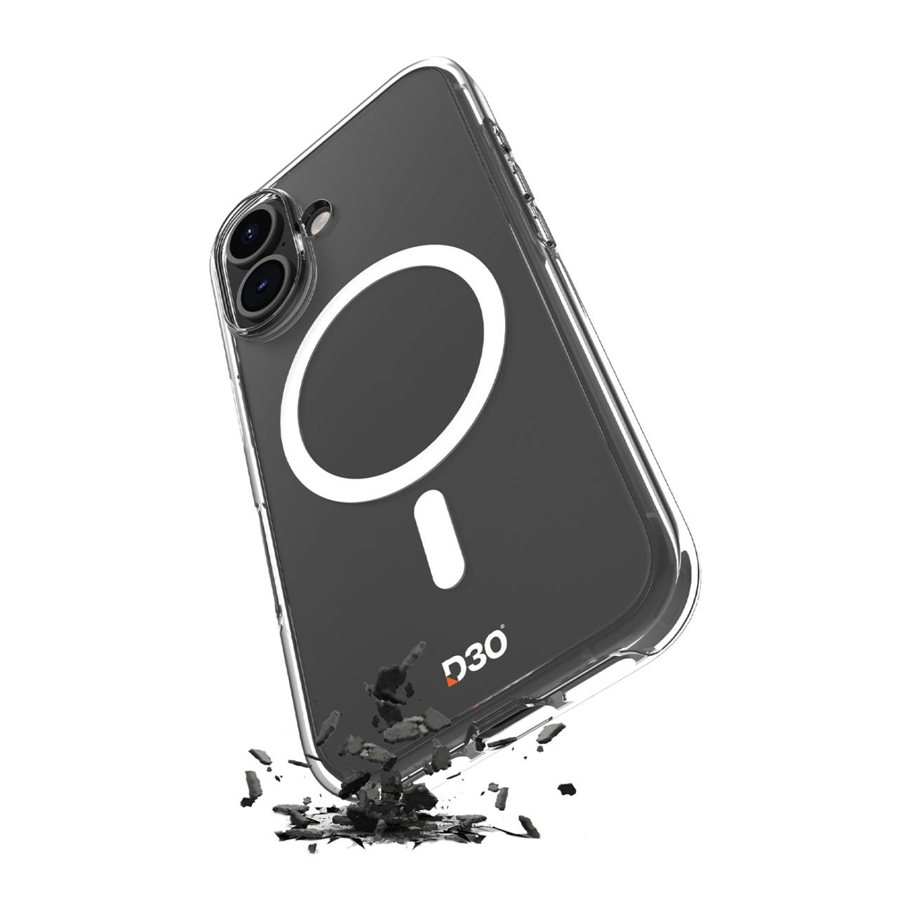 Etui pokrowiec na iPhone 17 TPU PC Impact Clear D3O MagSafe - przezroczyste