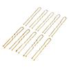 300PCS Women Wavy Thin U Shape Clips Hairpins Styling Hairdressing Salon Tool(Gold S)