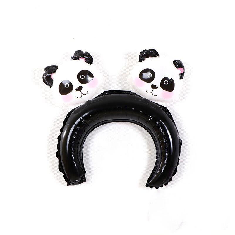 Cartoon Aluminum Foil Headband Balloon for Baby Birthday, Kindergarten, and Graduation Decoration