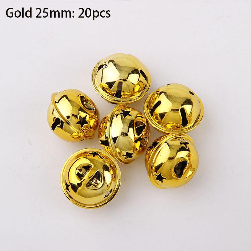 

Jingle Bells 25/30/35/40/50mm Gold/Silver Christmas Tree Pendant Ornaments Decor for Christmas, Party & Festival Decorations Other