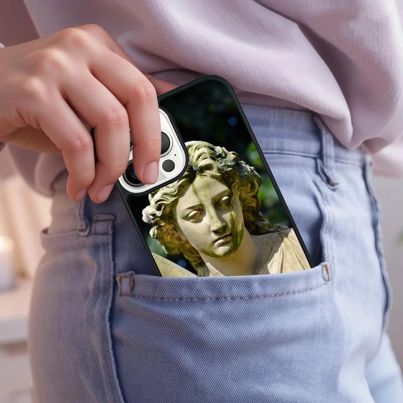 

Greek God Statue Face Phone Case For iPhone 17 Air 15 16e 14 13 Pro Max Coque 12 11 Pro Max PLUS cover iPhone 17