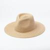 European, American spring and summer new hand-woven raffia jazz hat outdoor travel sunscreen sunshade beach raffia hat