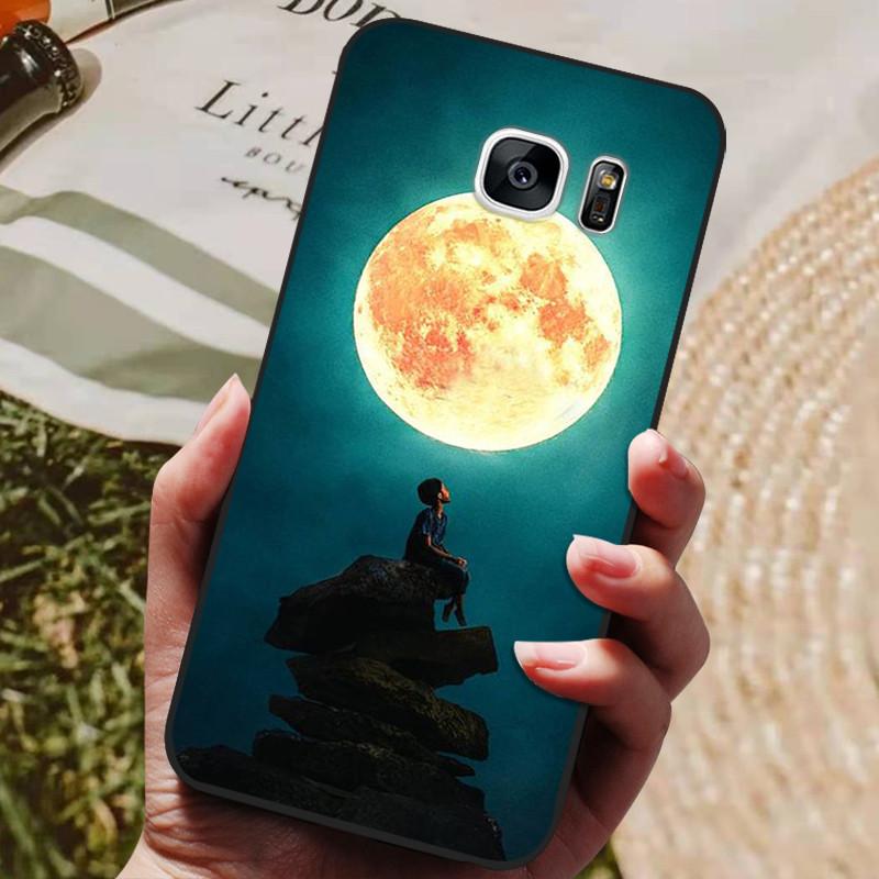 For Samsung Galaxy S7 Edge Silicone Case Cute Pattern Soft TPU Phone Cover For Samsung Galaxy S6 S7 S 7 Edge Back Cover Bumper
