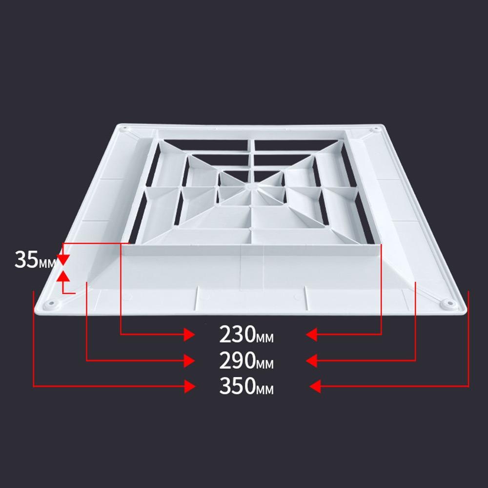 Square Ceiling Diffuser Ducting Ventilation Grill Cover  for Outlet Vent Accessories