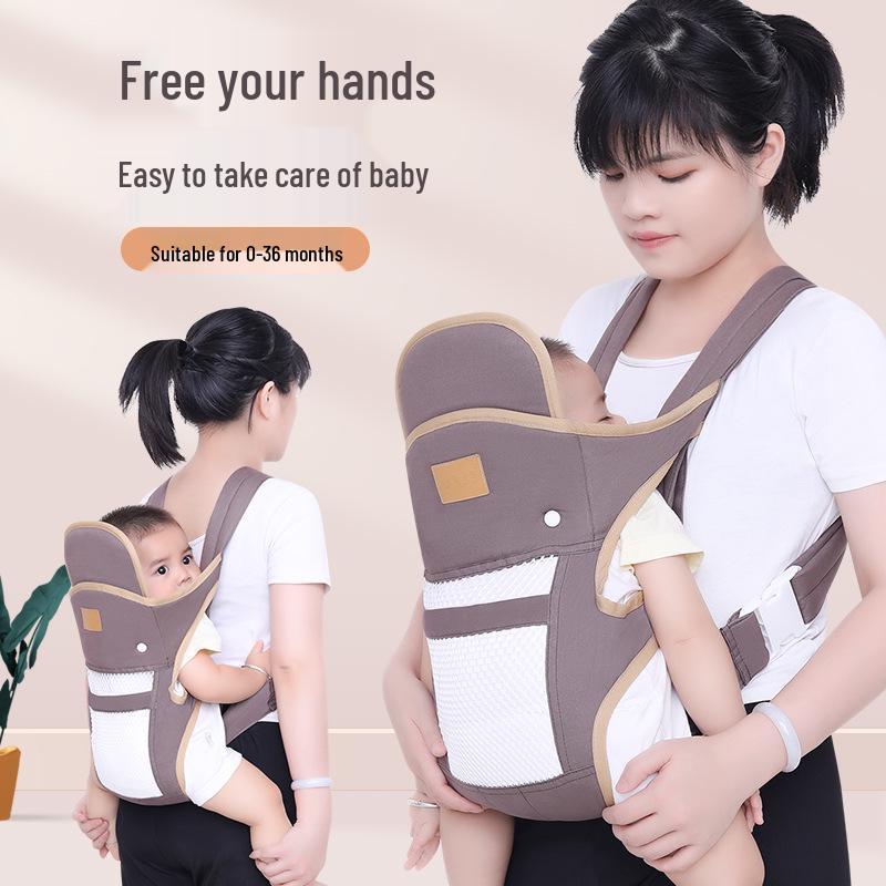 Multifunktionaler leichter Babytrage für Säuglinge - Doppelte Verwendung, vorne & hinten, Sommerfreundlich, Ergonomisches Design