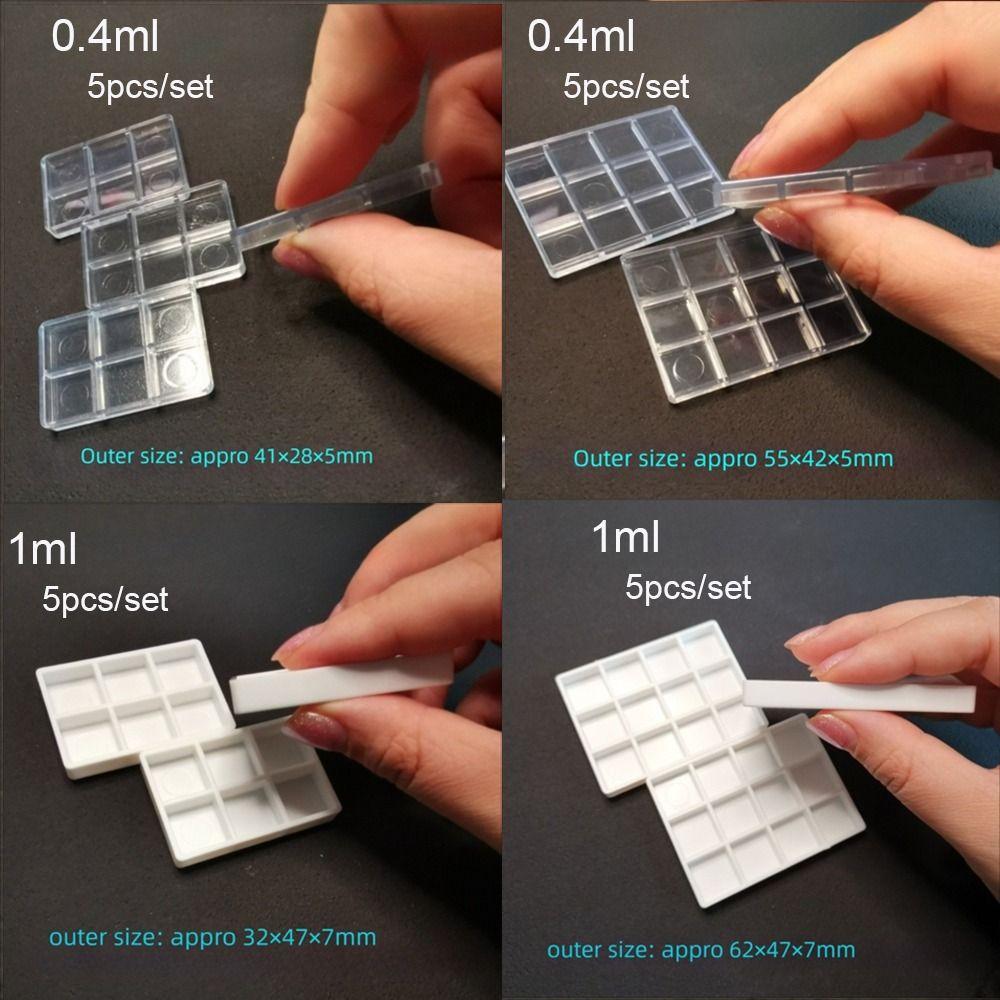 5/20/50pcs Mini Size Pigment Box Plastic Paint Pans Watercolor Pans  DIY Watercolor Oil Painting