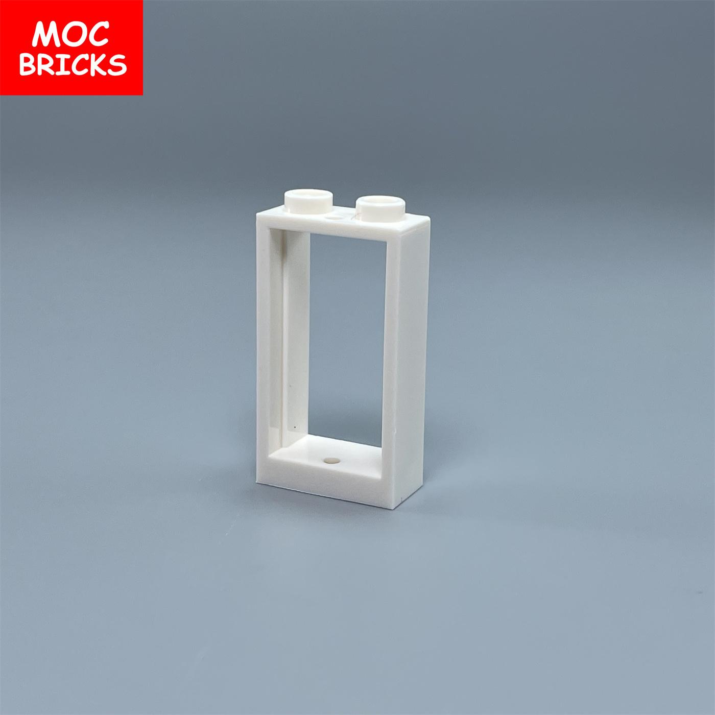 20 Stück/Los MOC Steine Fenster 1x2x3 Trans Türrahmen Scheibe 60593 60602 Zusammengebaute Partikel Bausteine Kinderspielzeug